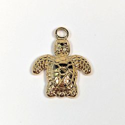 18K Real Gold Plated Stainless Steel Sea Turtle Charm