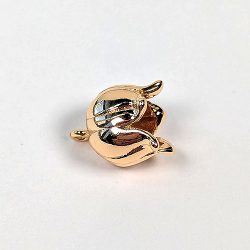 18K Real Gold Plated 3D Tulip Flower Charm