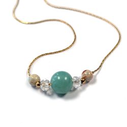 Real Platinum Plated Crystal Agate Gemstones Bracelet