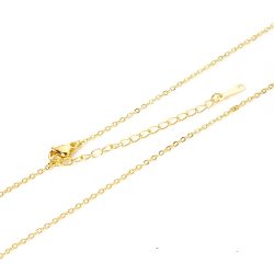 18K Real Gold Plated Stainless Steel Fine Link Chain Necklace