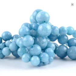 Blue Chalcedony Semi Precious Gemstone Beads 4mm
