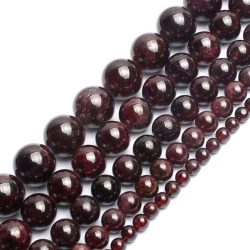 Garnet Semi Precious Gemstone Beads 8mm