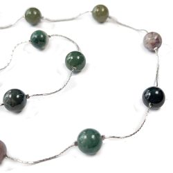 18K Real Gold Plated Stainless Steel 8mm Gemstones Bracelet