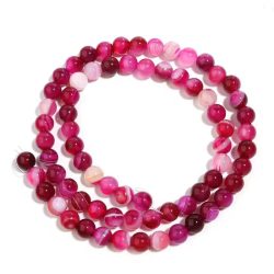 Purple Agate Semi Precious Gemstone Beads 8mm