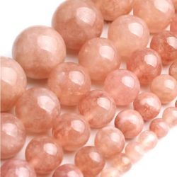 Sunstone Jade Semi Precious Gemstone Beads 8mm