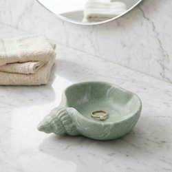 Eco Resin Seashell Conche Trinket Tray Decorative Dish