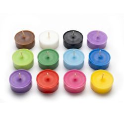 Colorful Soy Coconut Fragranced Tealight Candle Refils 6pc