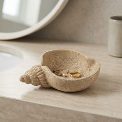 Concrete Seashell Conche Trinket Tray Decorative Dish