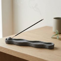 Eco Resin Modern Wave Incense Burner Holder