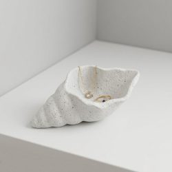 Concrete Small Conch Trinket Tray Dish