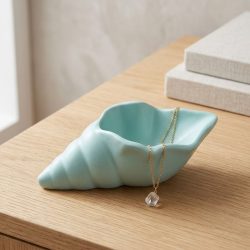 Eco Resin Small Conch Trinket Tray Dish