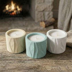 Eco Resin Small Wave Soy Coconut Essential Oil Candle Holder