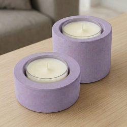 Eco Resin Plaster Tealight Candle Holders