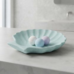 Concrete Scallop Shell Trinket Tray Dish