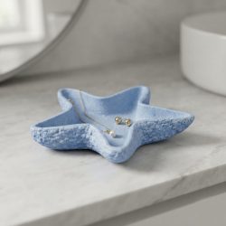 Concrete Starfish Trinket Tray Dish