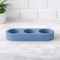 Concrete Triple Tealight Candle Holder