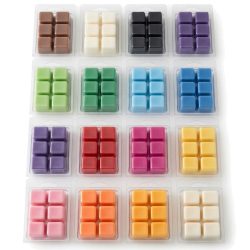 Colorful Soy Coconut Fragranced 6pc Clamshell Wax Melts