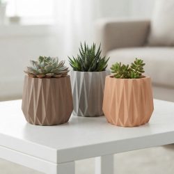 Eco Resin Succulent Plant Diamonds Pot Jar Potter Candle Holder
