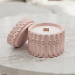 Eco Resin Decorative Pattern Jar Soy Cedarwood Essential Oil Candle Holder
