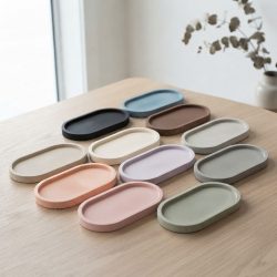 Eco Resin Modern Simplistic Oval Trinket Tray