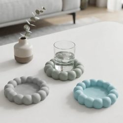 Eco Resin Bubble Coaster Trinket Tray Dish