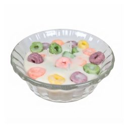 Fruity O Cereal Realistic Food Dessert Candle Bowl Soy Beeswax