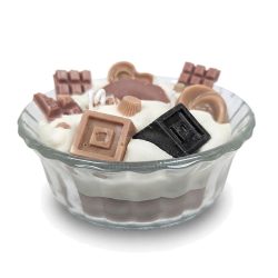 Mixed Chocolates Realistic Food Dessert Candle Bowl Soy Beeswax