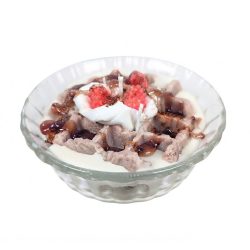 Cinnamon Waffles Berries Realistic Food Dessert Candle Bowl Soy Beeswax