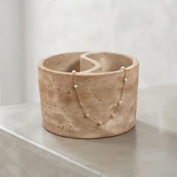 Concrete Yin Yang Trinket Tray Dish