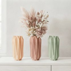 Eco Resin Modern Decorative Diamonds Vase or Candle Holder