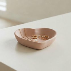 Eco Resin Small Heart Trinket Tray Dish