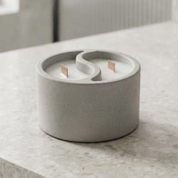 Eco Resin Plaster Yin Yang Jar Soy Scented Candle Holder