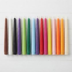 Soy Beeswax Colorful Scented 8" x 1" Taper Candle Sticks