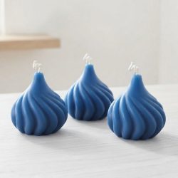 Soy Beeswax Wave Teardrop Colorful Scented Pillar Candles