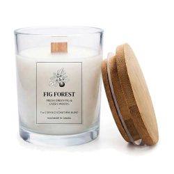 Fig Forest Soy Coconut 7oz Jar with Bamboo Lid Candle